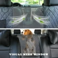 thumbnail image 3 of Kurgo Dog Car Seat Cover, Pet Bench Seat Covers, Hammock Style Car Cover, Water Resistant, Scratch proof, Cars, 55 Inches, Heather Hammock (Heather Charcoal Grey, 55"), 3 of 6