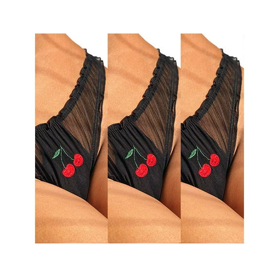 YAGHYAGH Womens Junior Seamless Panties Lace Lingerie Cheeky Hipster Underwear Thong