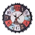 thumbnail image 1 of Reloj de pared con tapa de botella de refresco de cerveza de 34 cm, reloj de decoración de cafetería de restaurante de Metal de estilo europeo, reloj de decoración para el hogar tholdsy JJ15749-01, 1 of 6