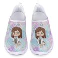 thumbnail image 1 of Zapatillas de deporte cómodas con gradiente para dentistas, calzado transpirable para mujer, zapatos de enfermería ligeros y antideslizantes, zapatos planos de moda para exteriores, 1 of 5