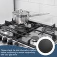 thumbnail image 6 of Uxcell 4 Pcs Gas Stove Burner Cap, Flat Metal Cooker Hat Replacement Burner Crown Flame Cap Cover for Stove Oven Surface Burner Cap, Black, 6 of 7