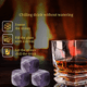 thumbnail image 3 of Piedras enfriadoras de bebidas para whisky y otras bebidas, juego de regalos para hombres, papá y marido, 3 of 5