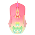 thumbnail image 1 of Wired Gaming Mouse Gaming Illuminated RGB PC Wired RGB PC Wired Mouse with 7 Buttons 7 Backlight Modes Up to 6400 DPI for Windows PC Laptop Gamers Peach Gradient, 1 of 2