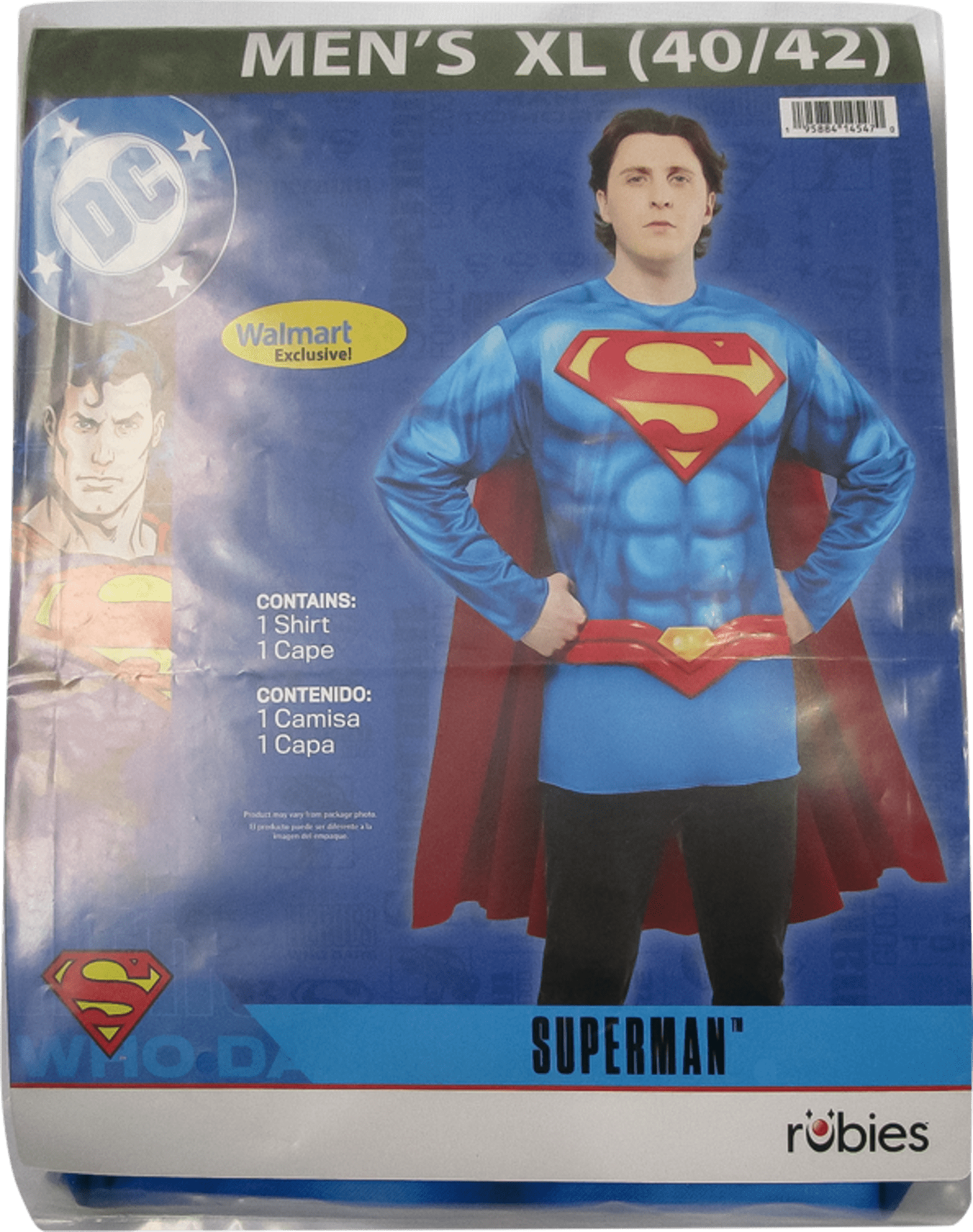 DC Superman Halloween Costume for Adults, Men's Size XL (40/42), by Rubies