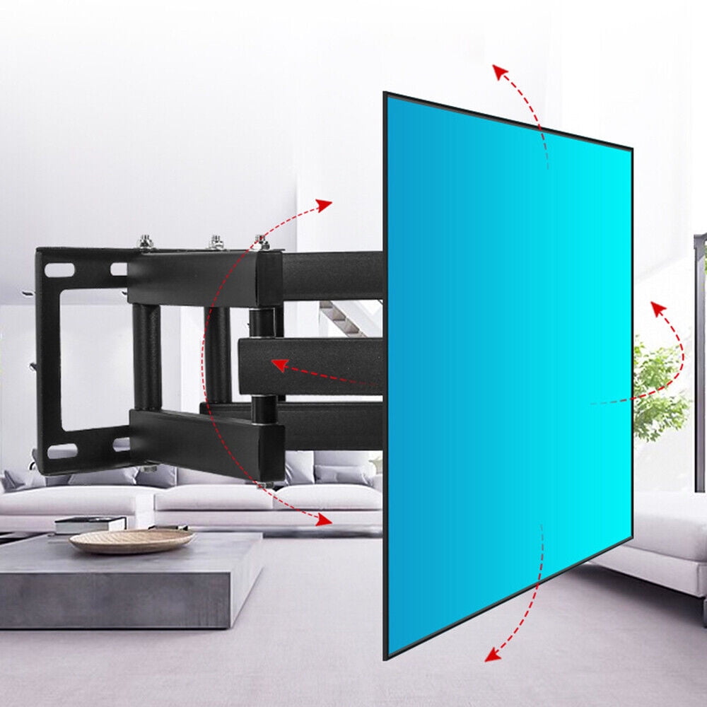 Full Motion TV Wall Mount Bracket Swivel Articulating Extension Tilt Arms for 40-80 inch LED LCD OLED 4K Flat Curved TV Max VESA 600x400mm up to 100lbs