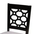 thumbnail image 6 of Baxton Studio Peter Modern and Contemporary Grey Fabric Upholstered and Dark Brown Finished Wood 4-Piece Dining Chair Set, 6 of 6