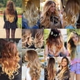 thumbnail image 3 of Ensemble de Sept Pièces Extensions de Cheveux à Clip Longues et Bouclées pour Femmes en Fibre Synthétique, 3 of 7