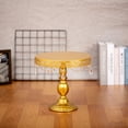 thumbnail image 5 of Cake Stand Set of 12 Round Square Dish Glass Retro Plate Metal Dessert Cupcake Pedestal Wedding Party Display with Crystals, 5 of 7