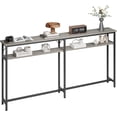 thumbnail image 3 of IdeaHouse Console Table Narrow Long, 2 Tier Hallway Table with Storage Shelves,Industrial Sofa Table, for Hallway, Living Room, Sturdy and Stable, Simple Sofa Back Table,70.8" Console Table, 3 of 5