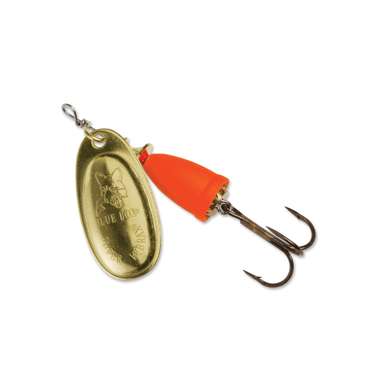 blue fox fishing lures 5 Used Super Vibrax Spinner Lure cssportinggoods up to a size 6 blade lure that weighs 5/8 ounce Blue Fox Blue Fox Super