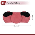 thumbnail image 4 of Estuche para gafas de sol de coche Unique Bargains con soporte magnético universal para visera de coche de ante rojo 7.09"x3.15" 1 Pcs, 4 of 7