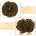 thumbnail image 4 of Pony Tail Hair Extension Bun Hairpiece Wrap Chignon Big Wave Curls Scrunchie Synthetic Hair for Women, 4 of 8