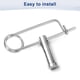thumbnail image 5 of Uxcell 4-Pack Pin de Seguridad de Pasador en Forma de Broche, Pines de Acero Inoxidable M2x45mm, Sujetadores de Broche de Bloqueo Rápido, Clips Retenedores Pesados, 5 of 7