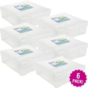 Multipack of 6 - ArtBin Essentials Box-6"X6" Translucent