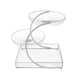 thumbnail image 2 of Cesta de fruta decorativa y multifuncional de hierro forjado, ideal para la cocina, Blanco 3 capas, 2 of 9
