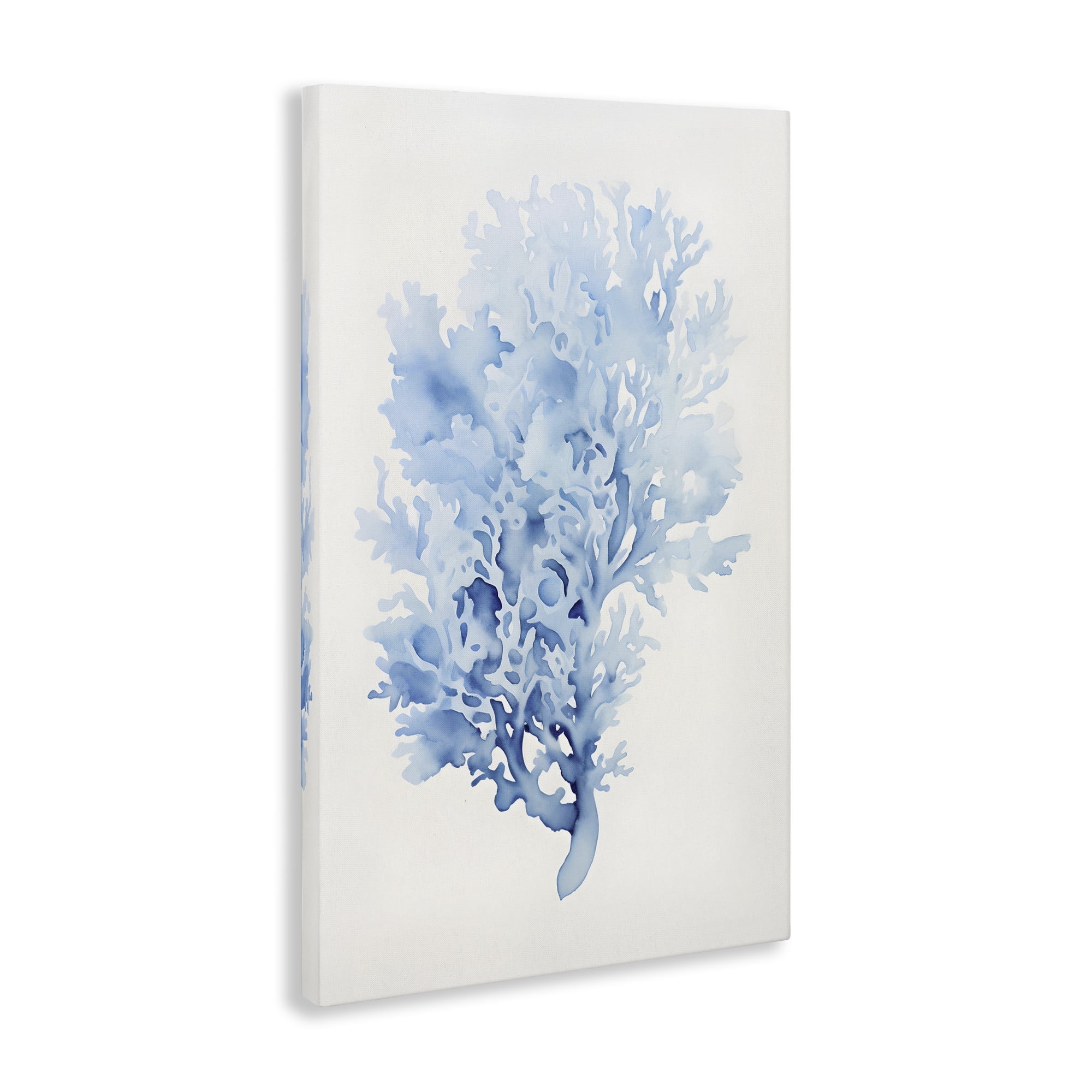 Stupell Industries Indigo Coral Impression Animals & Insects Painting Gallery Wrapped Canvas Art Print Wall Art, 16 x 24