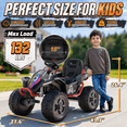 thumbnail image 5 of TOYBSNR 24V Ride on Toy for Kid, Electric ATV with Remote Control, 4 Wheeler with Music & Colored Light, 2WD/4WD Switchable Power Quad for 3-8 Years Old, Red, 5 of 10