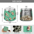 thumbnail image 2 of Yayeee Ashtray with Lid for Cigarette Smokeless Stainless Steel Home Ash Holder, Green American Footballs, 2 of 7