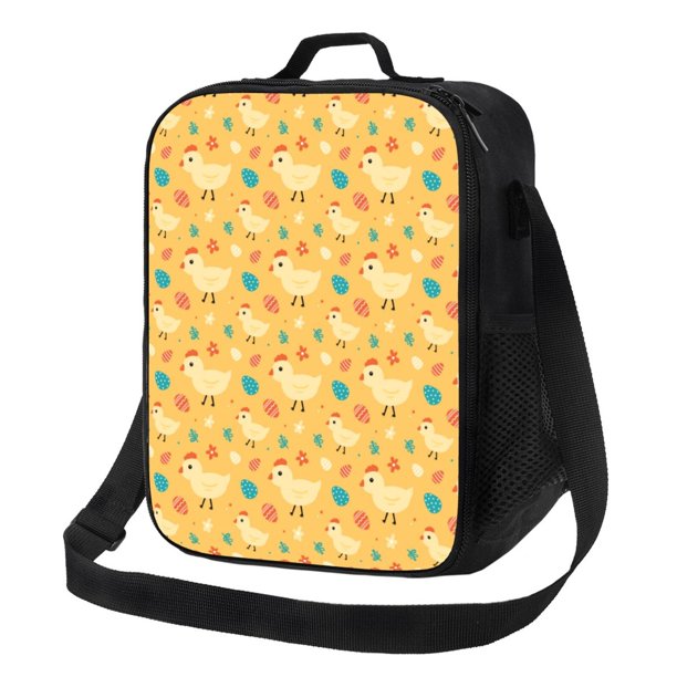 Balery Flowe Chicken Caja de Almuerzo y Bolsa de Almuerzo para Hombres y Mujeres, Bolsa de Almuerzo Reutilizable con Gran Capacidad, Bolsa de Almuerzo Aislada