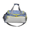thumbnail image 3 of Bolsa de viaje con separación seca y húmeda, versátil bolsa deportiva para gimnasio y entrenamiento. Azul y blanco, 3 of 8