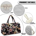 thumbnail image 7 of Garronmavis Large Floral Quilted Duffle Bag for Women, Lightweight Weekender Travel Bag Carry On Bag with Zipper Pockets for Gym, Dance, Overnight Trips, 7 of 7
