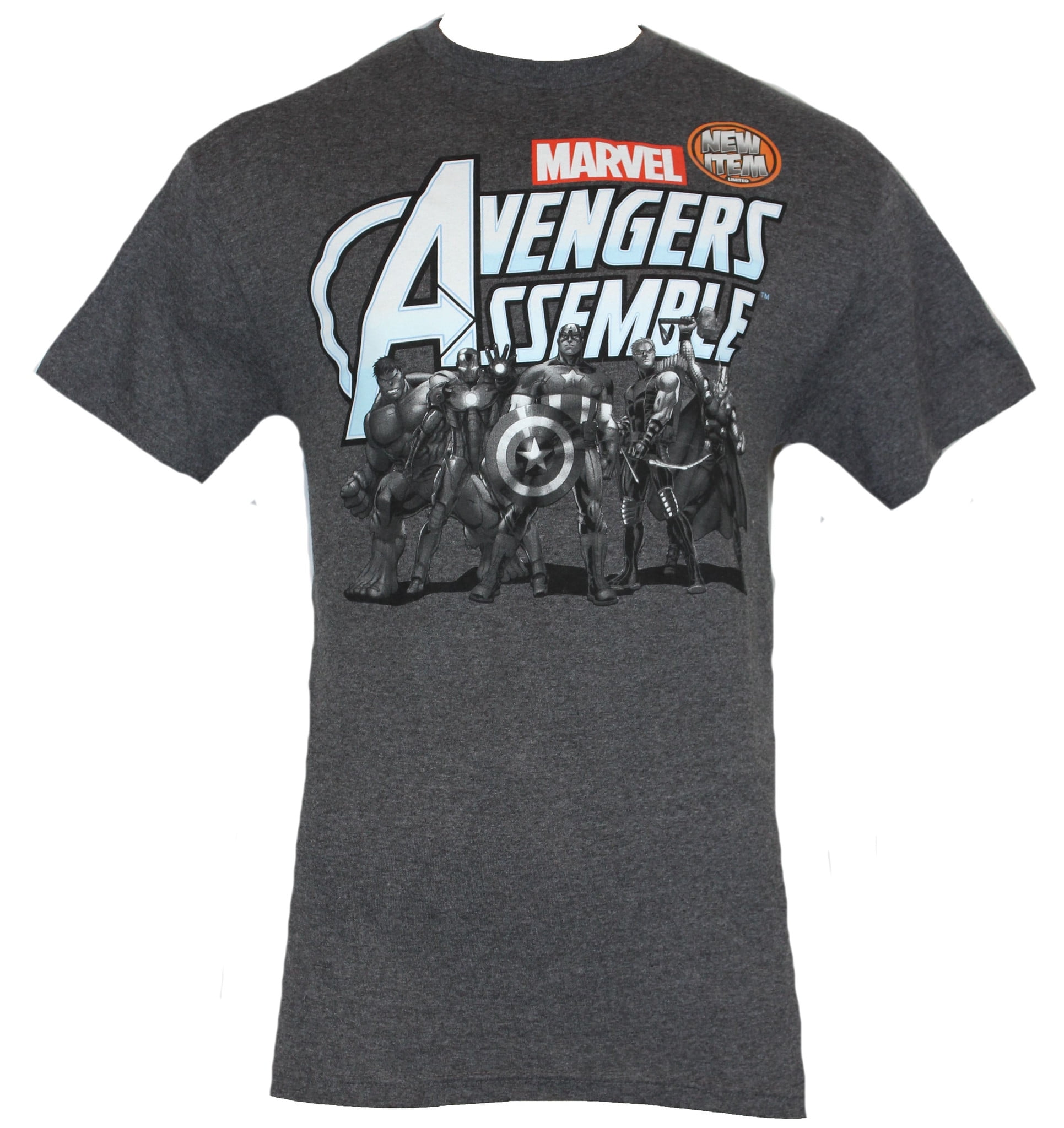 Infinity war Marvel Avengers Assemble Men/'s T-shirt Captain America Comic GREY