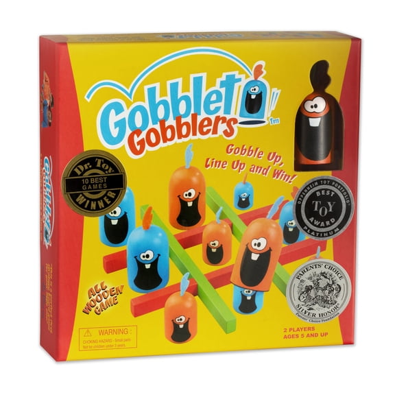 Gobblet Gobblers Fun Strategy; Board Game - Award Winning Kids and Family Friendly Educational Board Game by Blue Orange Games- The Original Game, All Wooden - 2 Players for Ages 5 .