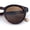 Tortoise Frame - Brown Lens, variant on Round P3 Sunglasses Keyhole Bridge Metal Arms Classic Retro UV400 Tortoise Frame - Brown Lens