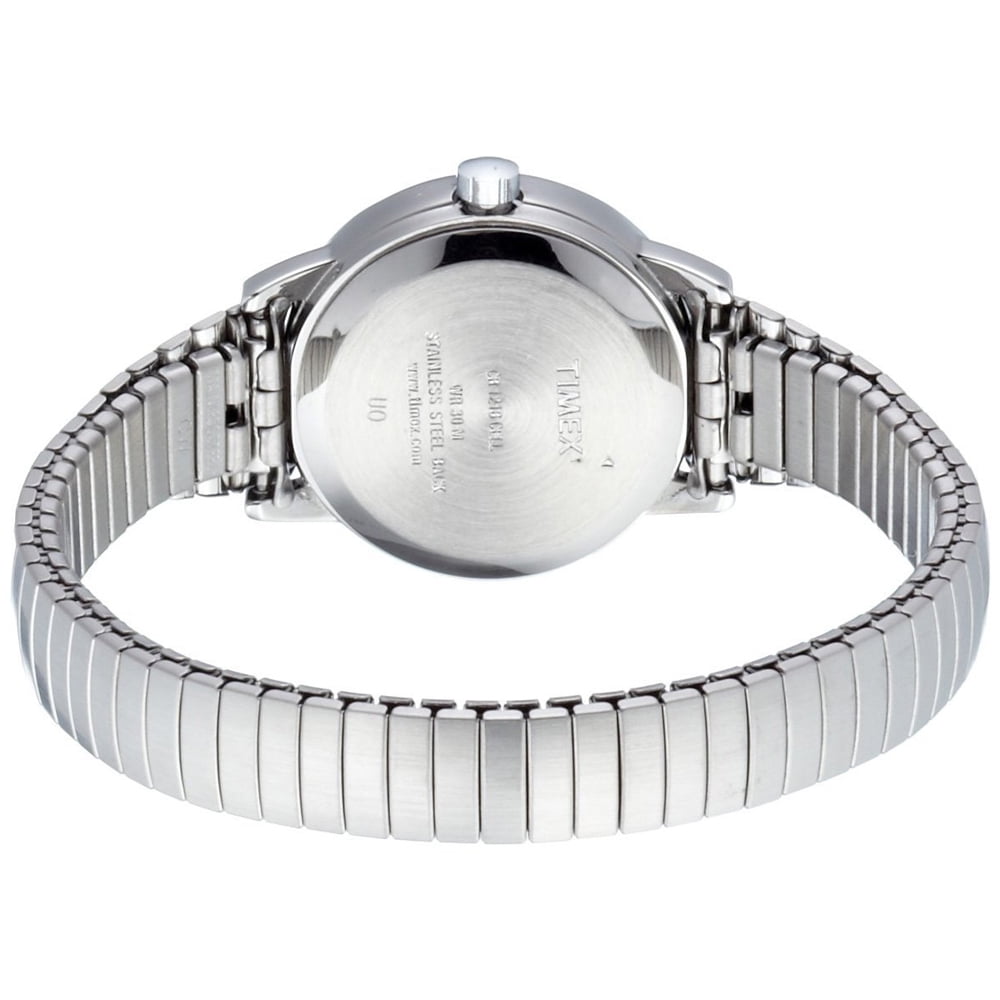 T2H371 Women's Easy Reader White Dial Stainless Steel Expansion Bracelet Watch