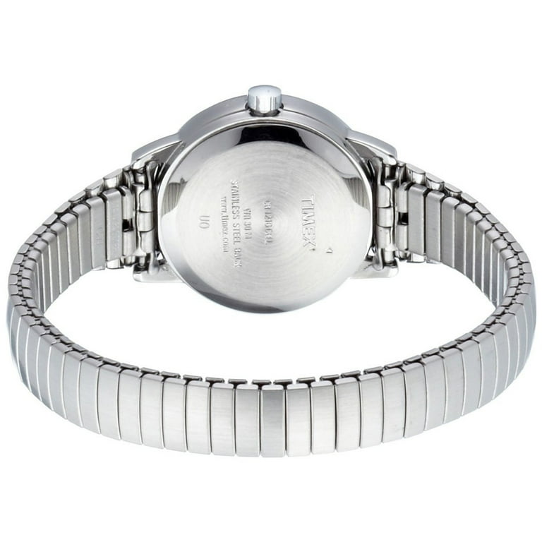 T2H371 Women s Easy Reader White Dial Stainless Steel Expansion Bracelet Watch