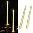 thumbnail image 1 of Velas Cónicas Led, Velas Electónnicas Sin Llama Con Pilas, Decoración Románica para Bodas, 1 of 7