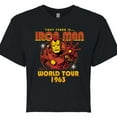 thumbnail image 3 of Marvel Iron Man - Band Tee Style - Juniors Cropped Graphic T-Shirt, 3 of 5