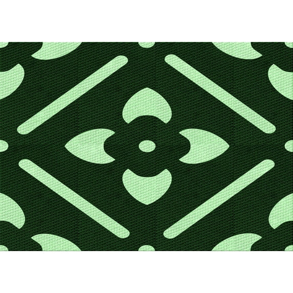 Ahgly Company Machine Washable Indoor Rectangle Transitional Night Black Area Rugs, 3' x 5'