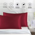 thumbnail image 4 of Dvumao Sleeping Pillows Clearance, Pcs Emulation Silk Satin Pillowcase Comfortable Cover Pillowcase For Bed Hair Beauty Covers, Women Gifts, 4 of 8
