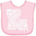 thumbnail image 3 of Inktastic Louisiana Silhouette Mandala Boys or Girls Baby Bib, 3 of 4