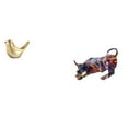 thumbnail image 1 of Figura De Toro Con Pájaros Dorados, Estatua De Animal Moderna, Escultura Colorida De Feng Shui, Adorno Para Sala De Estar, Escritorio, Oficina, Repisa, Regalos De Inauguración De La Casa, 1 of 8