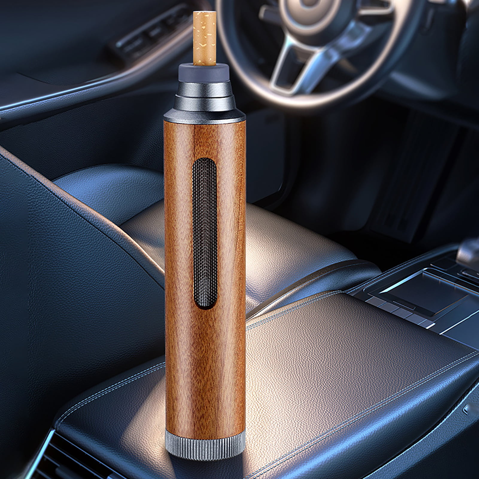 1pc USB Charging Cigarette Lighter - Ash-Free Smoking, Environmentally  Friendly, Walking Ashtray, Car Mounted Ashtray, Anti-Ash, No Ash Dropping