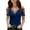 Blue-27, variant on Mittory Womens Sparkly Sequin Top V Neck Cold Shoulder Glitter Short Sleeve Dressy Party Blouse Shirts