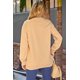 thumbnail image 2 of ABPHQTO Sudadera de mujer color caqui con estampado de letras de leopardo AMEN, 2 of 5