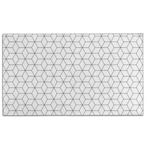Black White Checkerboard Checkered Pattern Door Rugs,Washable Non Slip Door Mats Indoor,Decorative Door Mats,Entry Mat Indoor for Entrance,Bedroom,Kitchen,Bathroom,17"x30"