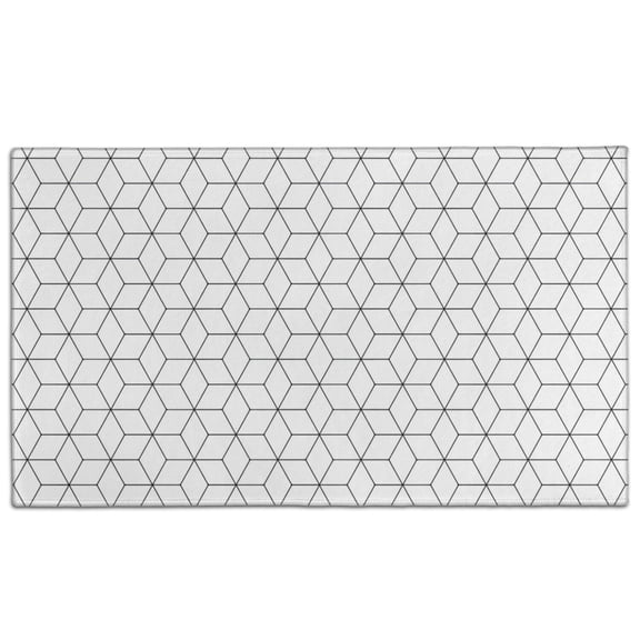 Black White Checkerboard Checkered Pattern Door Rugs,Washable Non Slip Door Mats Indoor,Decorative Door Mats,Entry Mat Indoor for Entrance,Bedroom,Kitchen,Bathroom,17"x30"