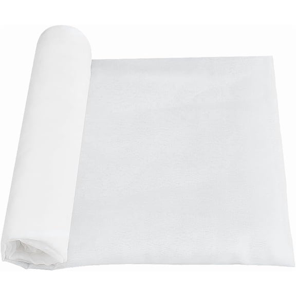 Organza Mesh Fabric for Clothing Accessories White 5000x1500x0.2mm