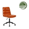thumbnail image 7 of Porthos Home Egon Swivel Office Chair, PU Leather Upholstery, Armless, 7 of 7