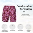 thumbnail image 5 of Lsque Mens Swim Trunks Orchids Flowers Pattern - Bathing Suit Compression Liner - Beach Swim Shorts Swimwear - (S-3XL) - Stretch Quick Dry -Large, 5 of 9