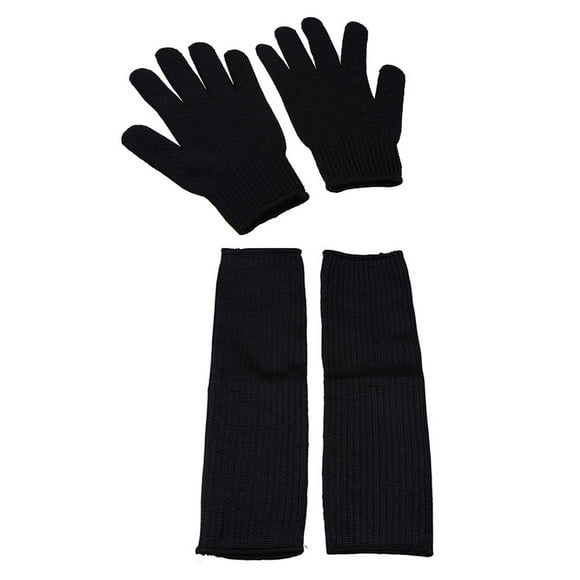 Guantes de seguridad de trabajo resistentes a cortes y mangas de brazo Alambre de acero inoxidable protector anti-cortes para carnicero constructor jardinero Scienceny JJ14603-00B