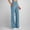 #Light Blue, variant on DPTALR Women's Solid Color Elastic Waist Button Pocket Casual Sport Yoga Pants,Beige,Size XXXXXL,Women's Plus ,Young Adult Tops