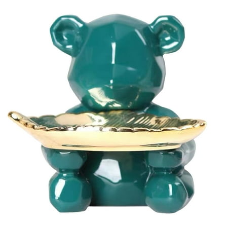 

1pc Creative Bear Modeling Storage Trays Unique Storage Tray Bear Saving Pot