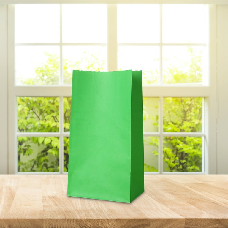 Pc Party Favor Bags Solid Multi-Color Wrapped Party Bags Kraft - Main Image