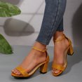 thumbnail image 6 of Willtoo Womens Block Heel Open Toe Strap Ankle Buckle Heeled Sandal, 6 of 6