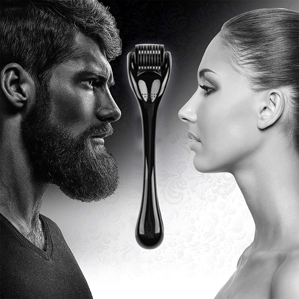 Rouleau Dermaroller Titanium 0,25 Mm - Pour Croissance Barbe Et Cheveux - Soin Peau Anti-Rides